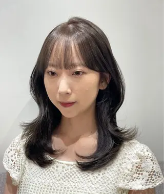ミディアム ❤︎︎韓国ヘア❤︎︎ 𝑺𝒉𝒊𝒉𝒐のヘアスタイル