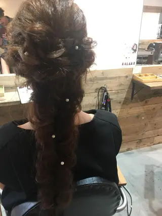 ヘアアレンジ ハイトーン×髪質改善 KENTAのヘアスタイル