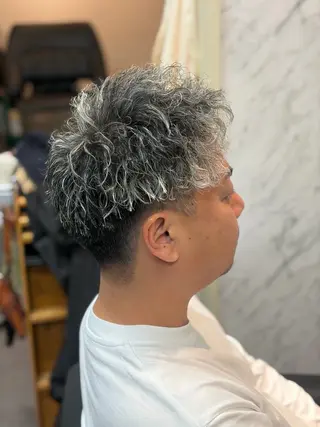 パーマ メンズ メンズ特化/パーマ/ フェードWATARUのヘアスタイル