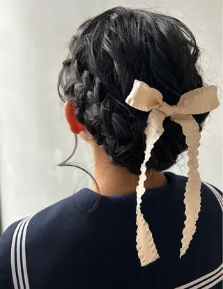 ヘアアレンジ maoお洒落ヘア🎀 bob絶妙colorのヘアスタイル