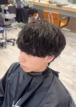 パーマ メンズ 杉村 一輝のヘアスタイル