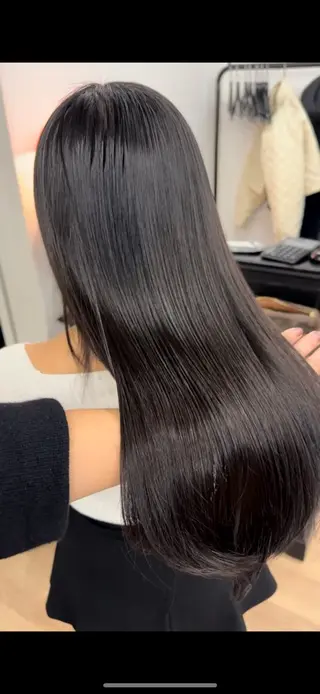 ロング カラー 韓国風×透明感カラー 髪質改善オタベシンヤのヘアスタイル
