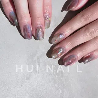 ミディアム めぐみのネイルサロン スタッフ練習のネイルデザイン