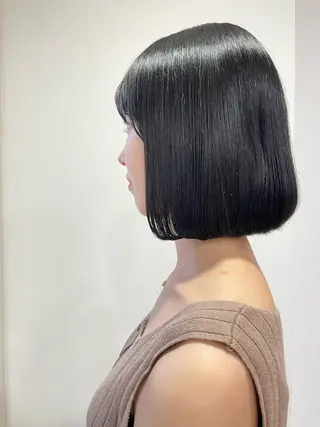 セミロング カラー 向日葵🌻 /レディースカットのヘアスタイル