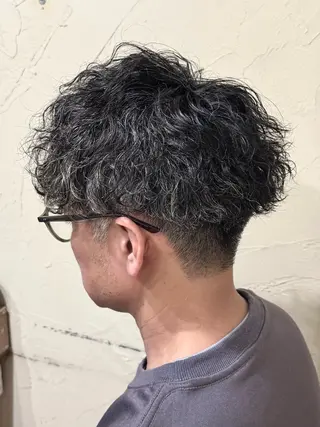 ショート パーマ メンズ メンズ特化/パーマ指 名No.1/百瀬太郎のヘアスタイル