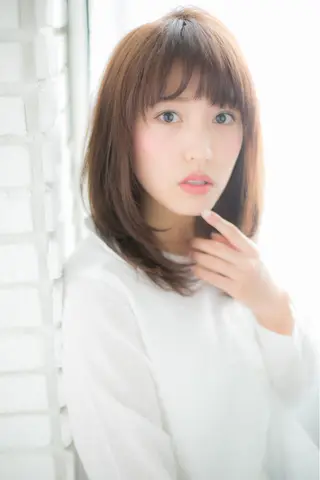ミディアム 髪質改善、縮毛矯正 店長浅野太郎のヘアスタイル