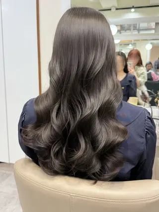 ロング パーマ 韓国風パーマ/ヘア セット/店長みづきのヘアスタイル