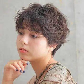 ショート パーマ ✨️今だけ無料✨️ 鶴田みなみのヘアスタイル