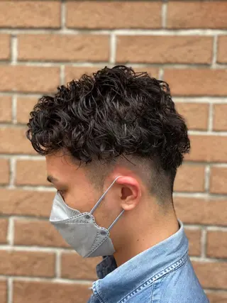 カラー パーマ メンズブリーチカラー /パーマ ごーた立川のヘアスタイル