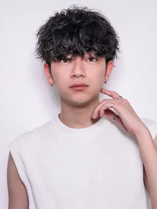 パーマ メンズ メンズ特化💥 ショートスタイル💥のヘアスタイル