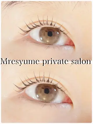 マツエク・マツパ Mresyume MAYUのマツエク・マツパデザイン