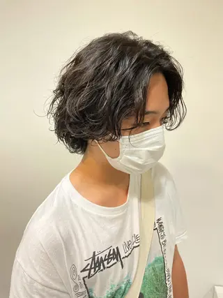 パーマ メンズ メンズパーマのプロ 川野翔太のヘアスタイル
