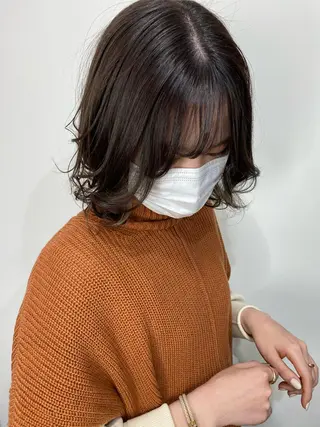 ミディアム カラー 髪質改善サロン🫧 戎谷栞菜のヘアスタイル