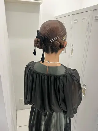 ヘアアレンジ riko/レイヤー カット/ヘアセットのヘアスタイル