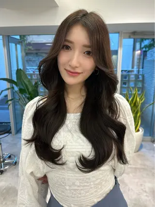 ミディアム カラー 韓国ヘア 店長NEGIのヘアスタイル
