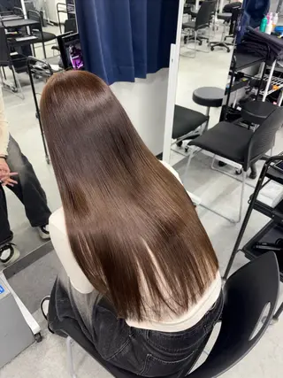 ロング カラー ベージュ×レイヤー 🤎横浜/miu🤎のヘアスタイル
