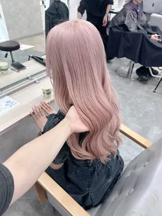 ロング カラー ヘアアレンジ 💕ブリーチ/ヘアメ 🎀YUUKAのヘアスタイル