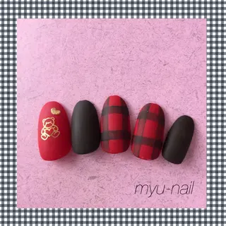 セミロング ネイル ホームサロン myu-nailのネイルデザイン