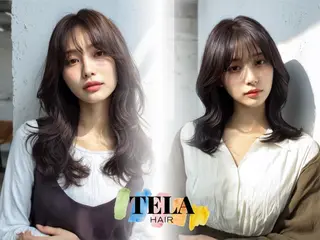 セミロング TELAHAIR 髪質改善特化型サロンのヘアスタイル