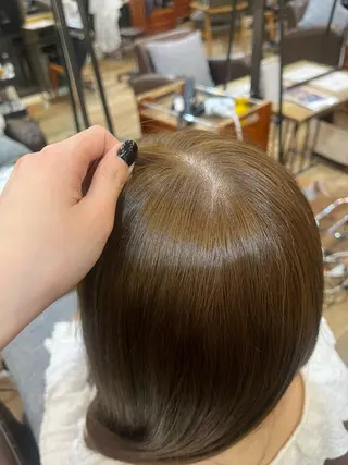 カラー 東茉央/ブリーチ リタッチ🧸銀座のヘアスタイル