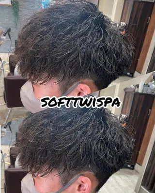 メンズ 仙台/メンズ/ フェザー/リョウのヘアスタイル