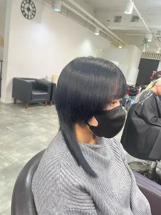 セミロング カラー 🌈カラー特化 ハイトーンけいと🌈のヘアスタイル