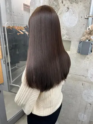 セミロング カラー 【ヘアケア特化型】 newi天王寺のヘアスタイル