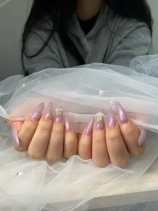 ネイル チップ長さ出し 専門店のネイルデザイン