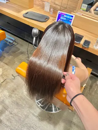 ロング パーマ 髪質改善&縮毛矯正 カット/soyaのヘアスタイル