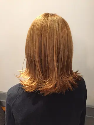 ミディアム カラー レイヤーカット✂️ 横浜No1♡下鳥翔子のヘアスタイル