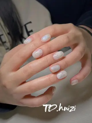 ショート めぐみのネイルサロン スタッフ練習のネイルデザイン