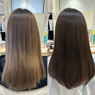 セミロング カラー 宮原 佑莉のヘアスタイル