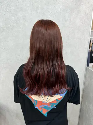 ロング カラー 🍎暖色カラーで大人 可愛く🍒齋藤すみれのヘアスタイル