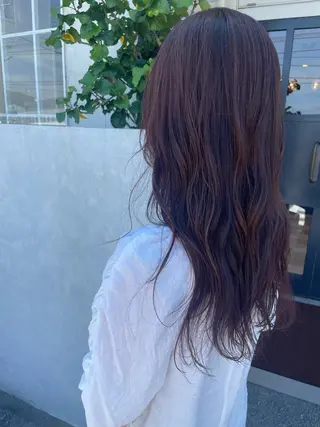 セミロング カラー 田島 仁美のヘアスタイル