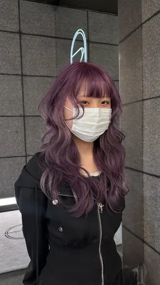 ロング カラー ハイトーン/デザイン 🥣KYOKAのヘアスタイル