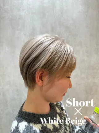 ショート 髪質改善ストレート オルメントのヘアスタイル
