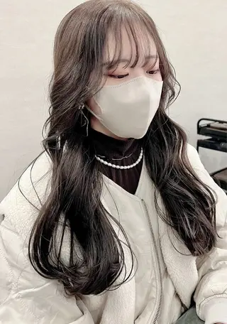 ロング カラー ciyon. ヘア デザイナー ayaのヘアスタイル