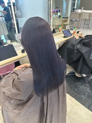 ロング カラー 艶髪 黄金比みくのヘアスタイル