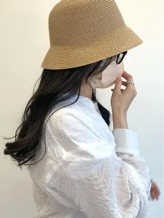 ロング 鈴木 まりやのヘアスタイル