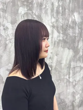 ミディアム カラー number＋ / 璃々花のヘアスタイル
