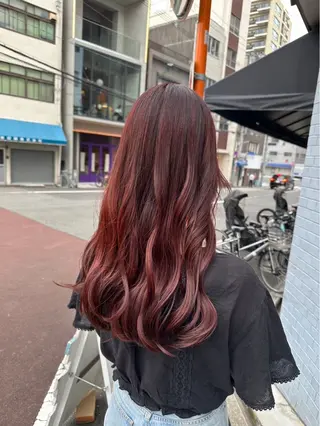 カラー 柿本 ひなのヘアスタイル