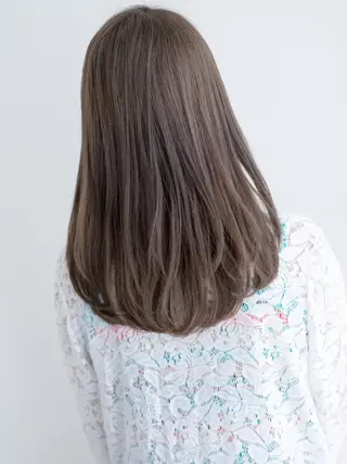 セミロング カラー ヘアアレンジ 年間1500人担当 代表 南一路のヘアスタイル