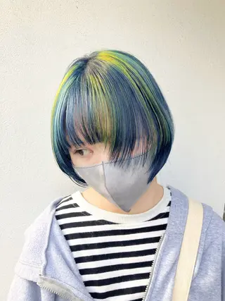 ショート fumikaブリーチ /デザインのヘアスタイル