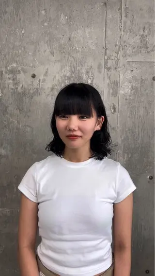 ミディアム パーマ 髪質改善カラー🦋 レイヤー/ナカネのヘアスタイル