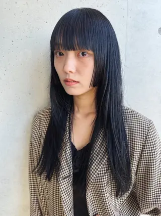 ロング カラー 斎藤祐樹 /レイヤー/パーマのヘアスタイル