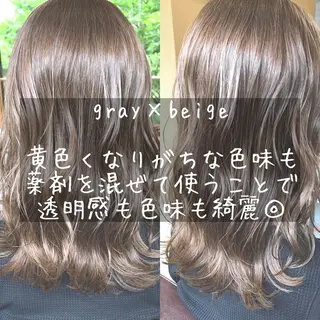 ミディアム カラー ヘアアレンジ 🌻あいり merci.🌻のヘアスタイル