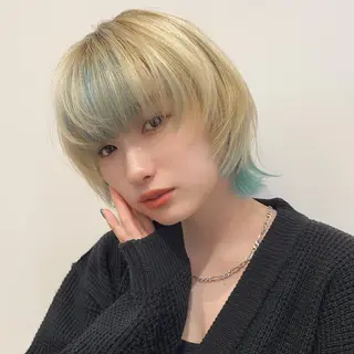 ショート カラー ハッシュカット/艶感 カラー/ユウキ✨のヘアスタイル