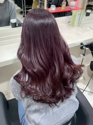 ロング カラー トレンド暖色ヘア🍒 miu🍒のヘアスタイル