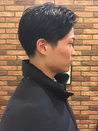 ミディアム 六本木メンズヘア 大橋勇貴のヘアスタイル