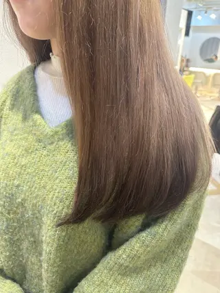 ロング カラー Rio🎀ブリーチ なし透明感♡顔周り♡のヘアスタイル